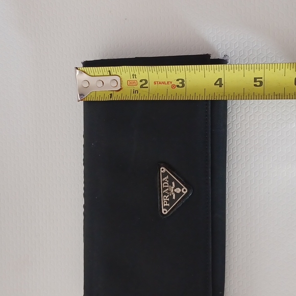 Prada Black Nylon Continental Long Wallet Women - Picture 3 of 10